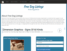 Tablet Screenshot of freedoglistings.com